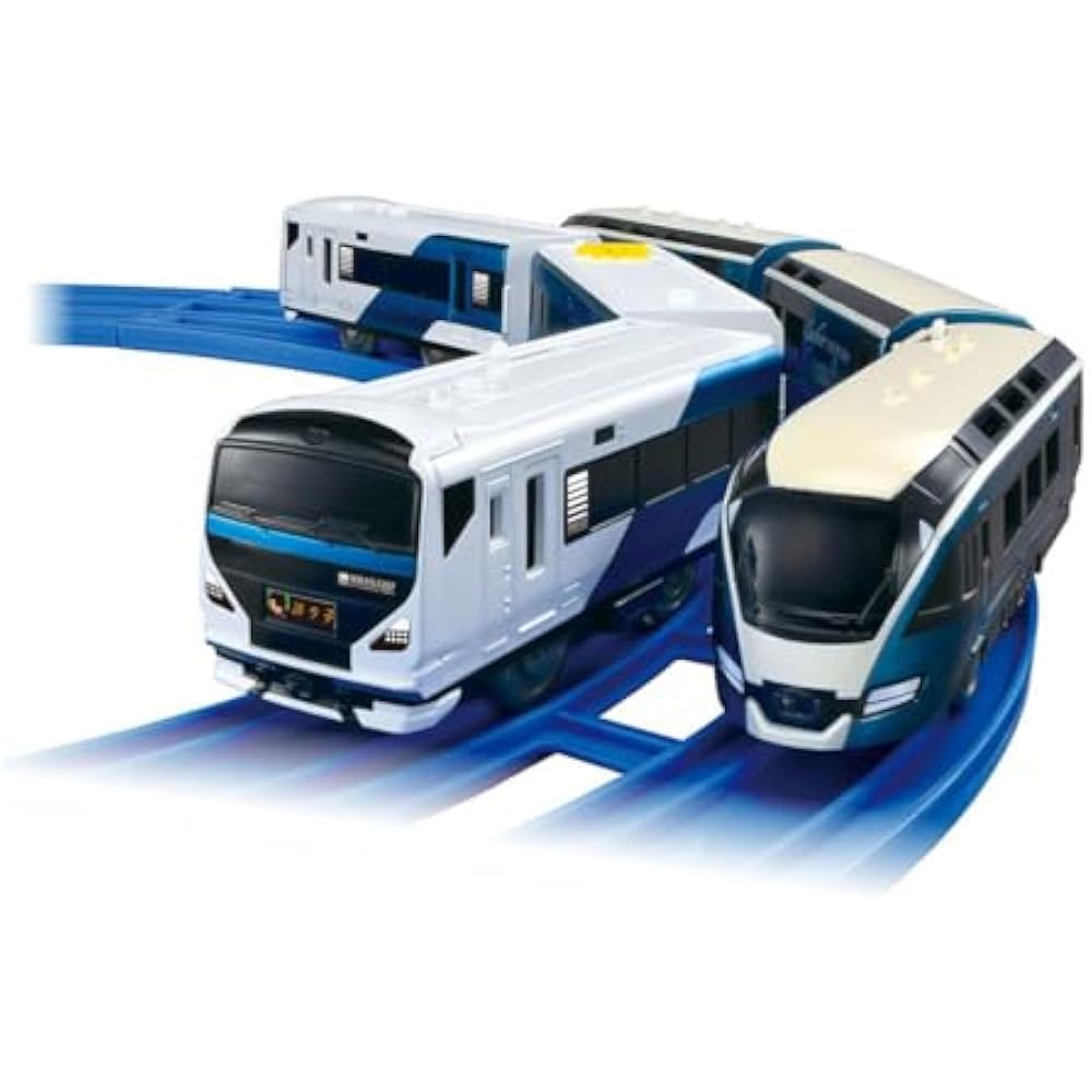 TAKARA TOMY (TAKARA TOMY) Plarail E257 Series Dancer & Saphir Odoriko Double Set Train Train Toy ...