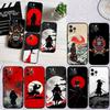 CJ70 Japan Samurai Soft Shell Phone Case for iPhone 16 15 14 13 12 Pro Max Plus Mini