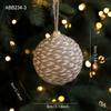 Exquisite Foam Ball Christmas Tree Ornaments 8CM Shatterproof Xmas Tree Hangings Pendant Xmas Decorations DIY Christmas Ball