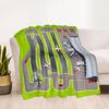 Airport Runway Design Flannel Blanket - Soft and Suitable for Sofas, Beds, Offices, Travel, All Seasons, and The Best Gift for The Holidays.