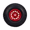 2PCS High Grip 2.2 Inch RC Rubber Tire Alloy Beadlock Rims Wheel Upgrade Parts for Traxxas Hsp Redcat Rc4wd  Axial
