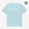 The North Face WhiTe Label Logo ShorT Sleeve T shirT aquaTic nT7us27l