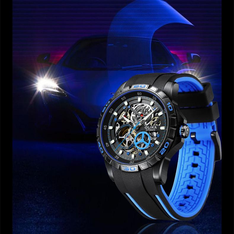 Neue TOP Marke Luxus herren Uhr Mit Box Voll Automatische Hohl Mode Wasserdicht Leucht männer Mechanische Uhren