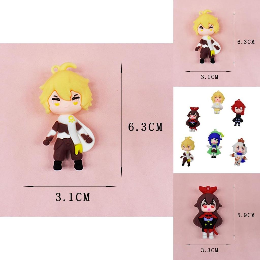 Genshin Impact Aether Diluc Lumine Venti Paimon Pvc Figure Toy Model