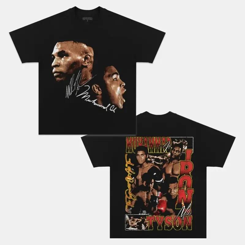 COMBATWEAR TYSON vs Ali TEE, Unisex Boxing Shirt, UFC Graphic Tee T-Shirt XL