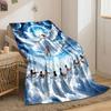 Angel Clock Violin Print Blanket  Printed Blanket for Living Room Bed Couch lunch break Soft Cozy Blanket for Friend's festival Gift