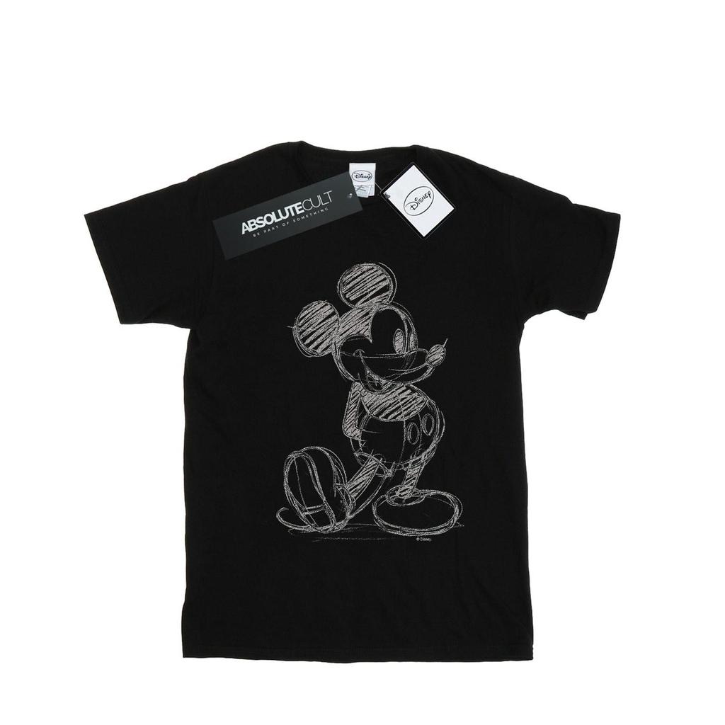 Disney Girls Mickey Mouse Sketch Kick Cotton T-Shirt