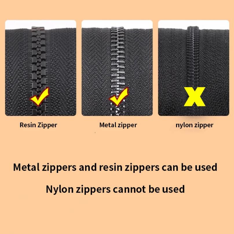 Universal Detachable Metal Zipper Slider Puller Detachable Instant Repair Kit DIY Replament Lever Locks for Clothing Luggage