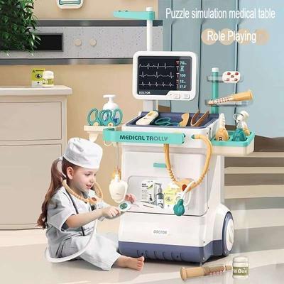 115CM Doctor Set Toy Pretend Play Toys Medical Table(Gift Box) Birthday Gift For Kids