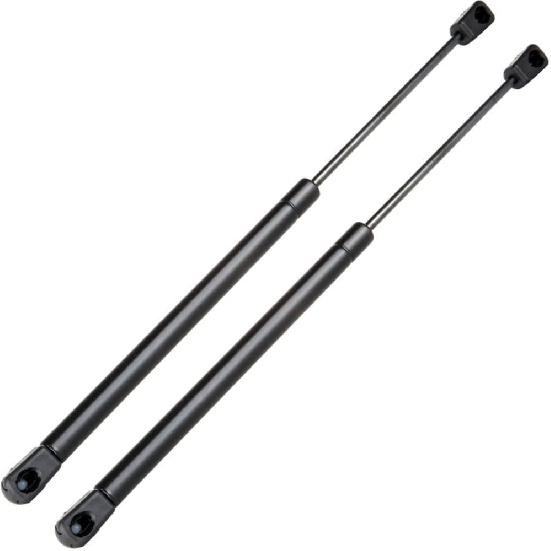 2X Rear Truck Lift Supports Fits 08941 15.71  125N Camper Top Topper Window (Black,Steel Product)