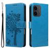 For Xiaomi Redmi 15C 4G (171mm) Phone Case with Stand Cat Tree Pattern Leather Wallet Mobile Cover