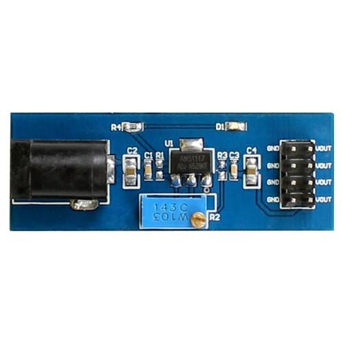 

AMS1117-ADJ Adjustable Buck Power Module Voltage Regulator Module 3.3V 5V Output Module 10*10*2 білий