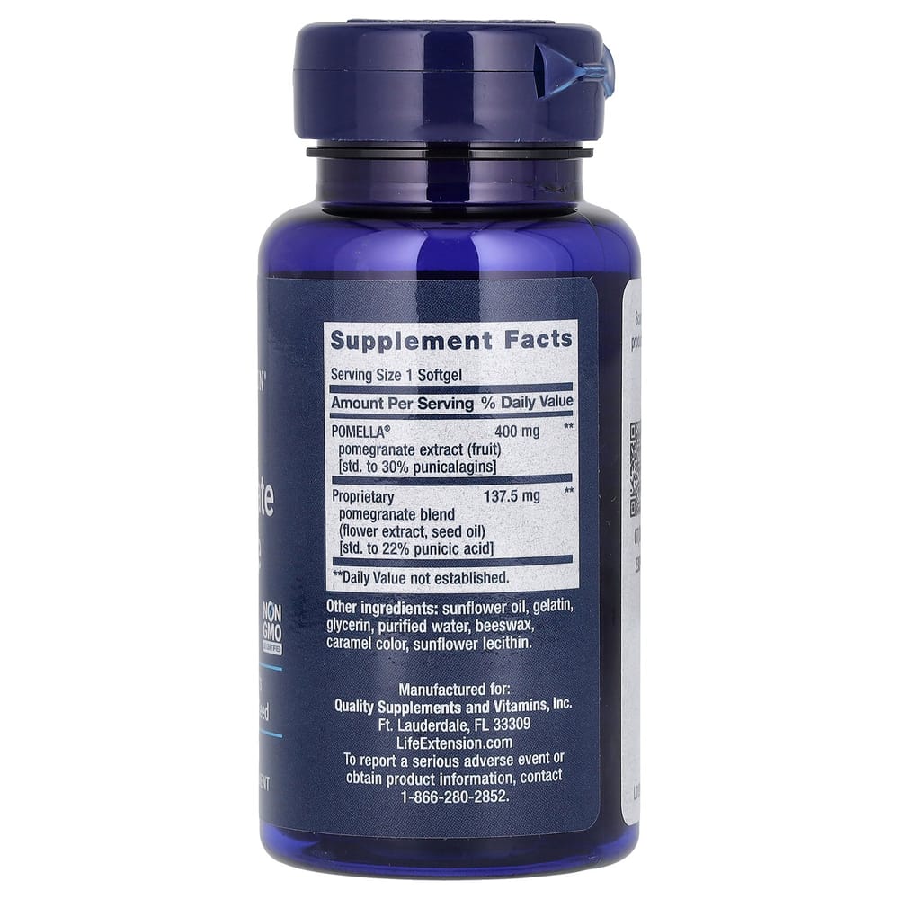 Life Extension Pomegranate Complete Softgels, 30 Count