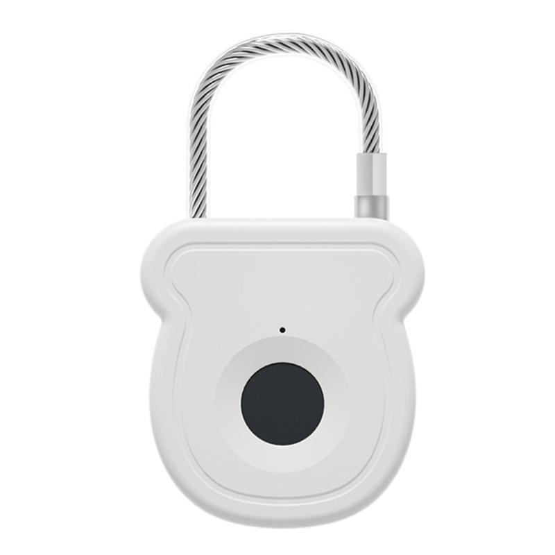 Outdoor Luggage Intelligent Fingerprint Lock Waterproof Rechargeable Padlock Outdoor Keyless Security Lock Enduring
