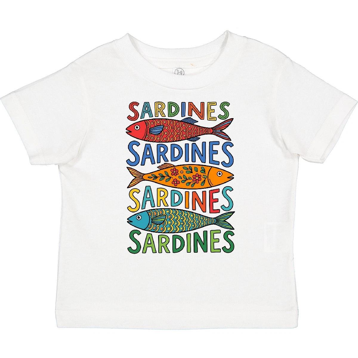 Inktastic Colorful Sardines Art Toddler T-Shirt Fish Child Preschooler Kid 130