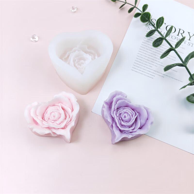 

Pabei Rose Heart Silicone Mold