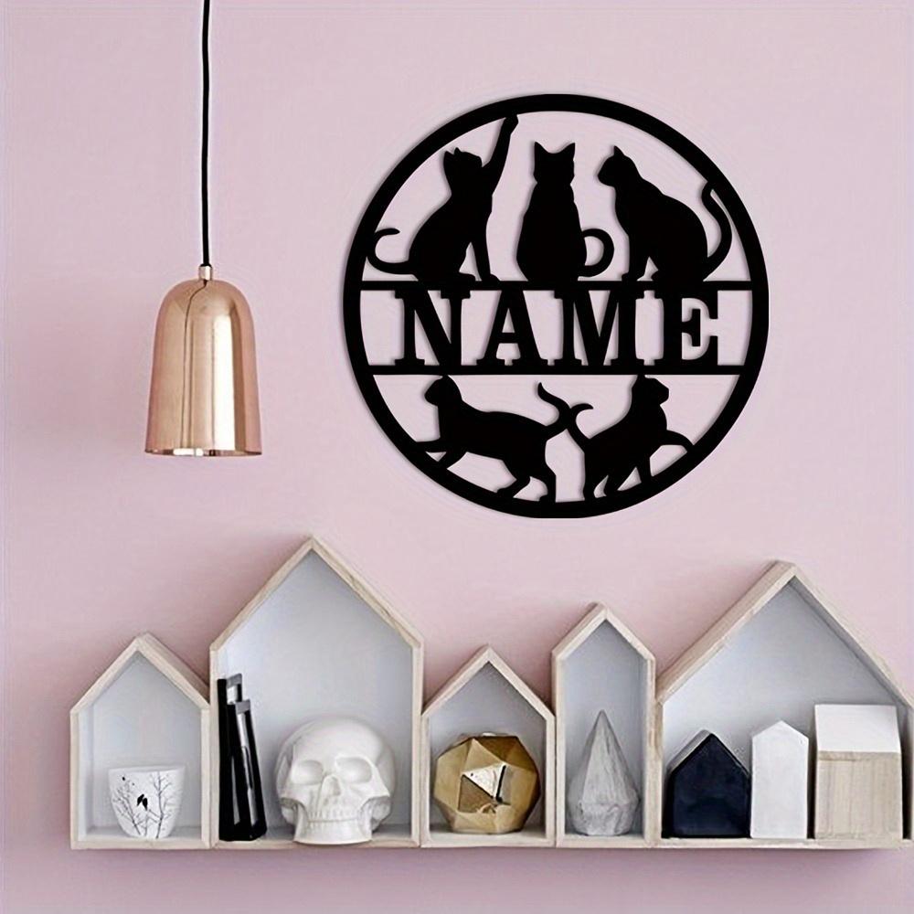 Custom Metal Cat Wall Art Decor for Farmhouse Indoor Outdoor