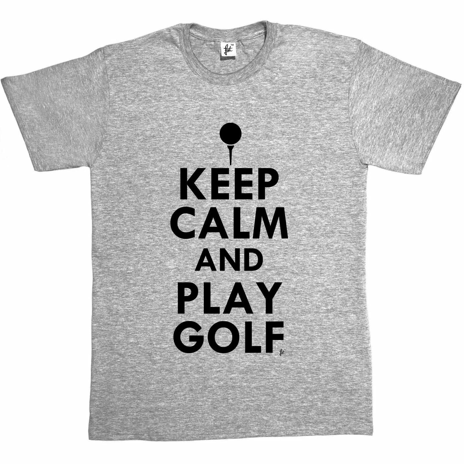 Keep Calm & Play Golf - Golf Ball Mens T-Shirt XXXL