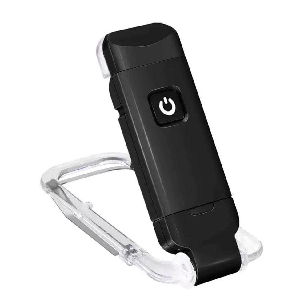 USB Rechargeable Portable Clip-on LED Reading Light Reading Lamp Eye Care Book Lamp for Book Lovers Kids
