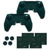 PlayVital 2 Sets Premium Silikonhüllen für Grip Cover für PS5 Cybermechanisches Design Schutzhülle für Kompatibel mit PS5 Offizielles Laden