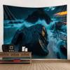 Sea Night Scene Tapestry Wall Hanging Psychedelic Hippie Decoration Background Wall Poster Living Room Home Art Decoration