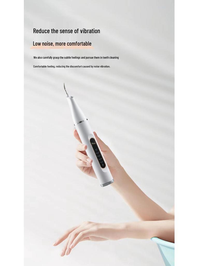 Portable Ultrasonic Tooth Cleaner - Tartar Removal & Whitening Device