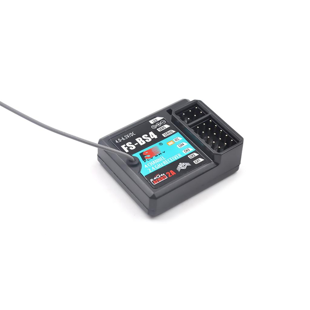 For FlySky FS-BS4 4-Channel Receiver with Gyro Stabilization System for Flysky FS-IT4S / FS-GT5 RC Car Boat Accessories