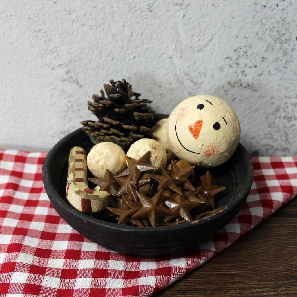 CVHOMEDECO. Primitives Rustic Country Décor. Rusty Mini Metal Barn Star Home Decorative Accents, 1-Inch, Set of 24