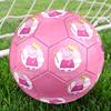 Pink Pig Cartoon Indoor Soccer Ball Colorful All Ages Size 5 Machine Stitched PVC Competition Ready Durable High-Bounce