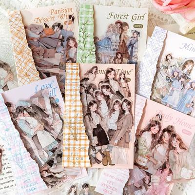 30 Pcs/pack Kawaii Scrapbook Stickers Bits of News From Life Junk Journal Gold Planner Stationery Sticker Planner Decorative