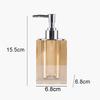 Natural Crystal Bathroom Set Portable Soap Dispenser Shampoo Empty Bottle Amber Color Bath Supplies Mouthwash Cup Storage Tray