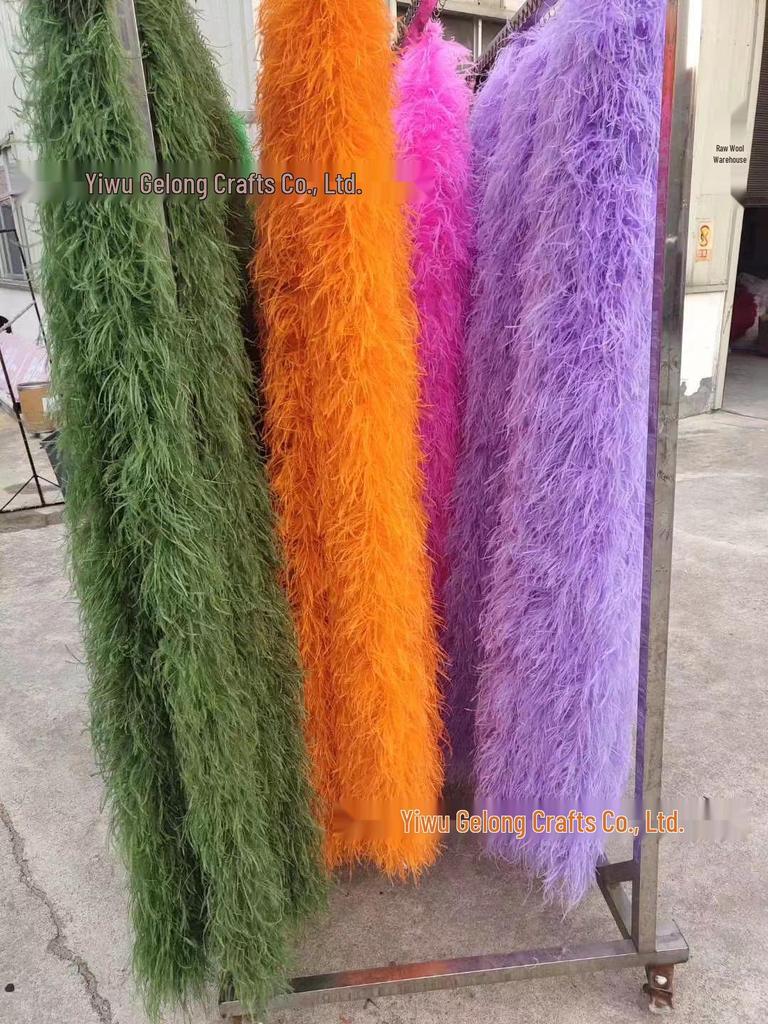 Ostrich Feather Strips for Decorative Stage & Catwalk Scarves