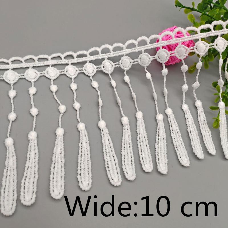 1yards Milk Silk Embroidery Lace Fabric Ribbon Diy Sewing Trim Bar Code Dress Manual Accessories
