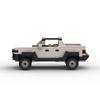 Building Block Compatible Hummer Ev Pickup Small Particle Assembly Car Classic Creative Ornament Desktop Model