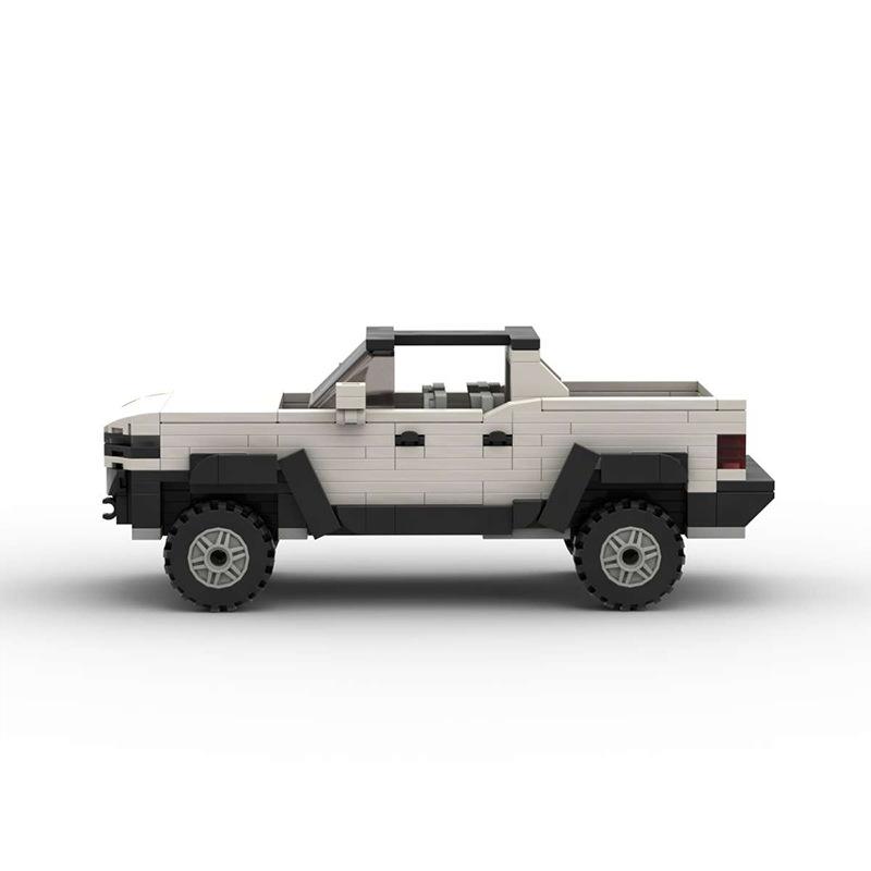 Building Block Compatible Hummer Ev Pickup Small Particle Assembly Car Classic Creative Ornament Desktop Model