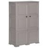 Day and Night - Day and Night Plastic Wardrobe Gray Wood Design 79x43x125 Cm