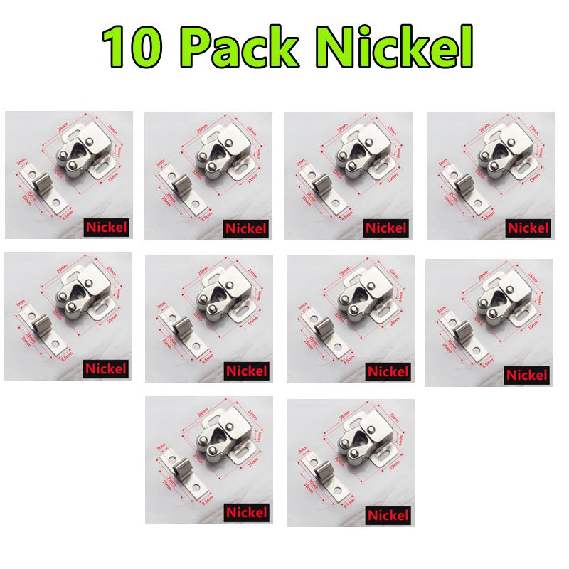 New 10-1Pack Magnet Cabinet Catches Door Stop Closer Stoppers Damper Buffer For Wardrobe Hardware Furniture Fittings Accessories