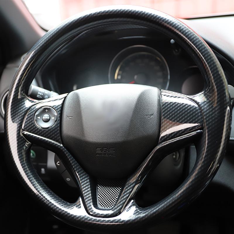 Peach Wood Carbon Fiber Steering Wheel Cover for Vezel/XRV (2015-2017 Models)