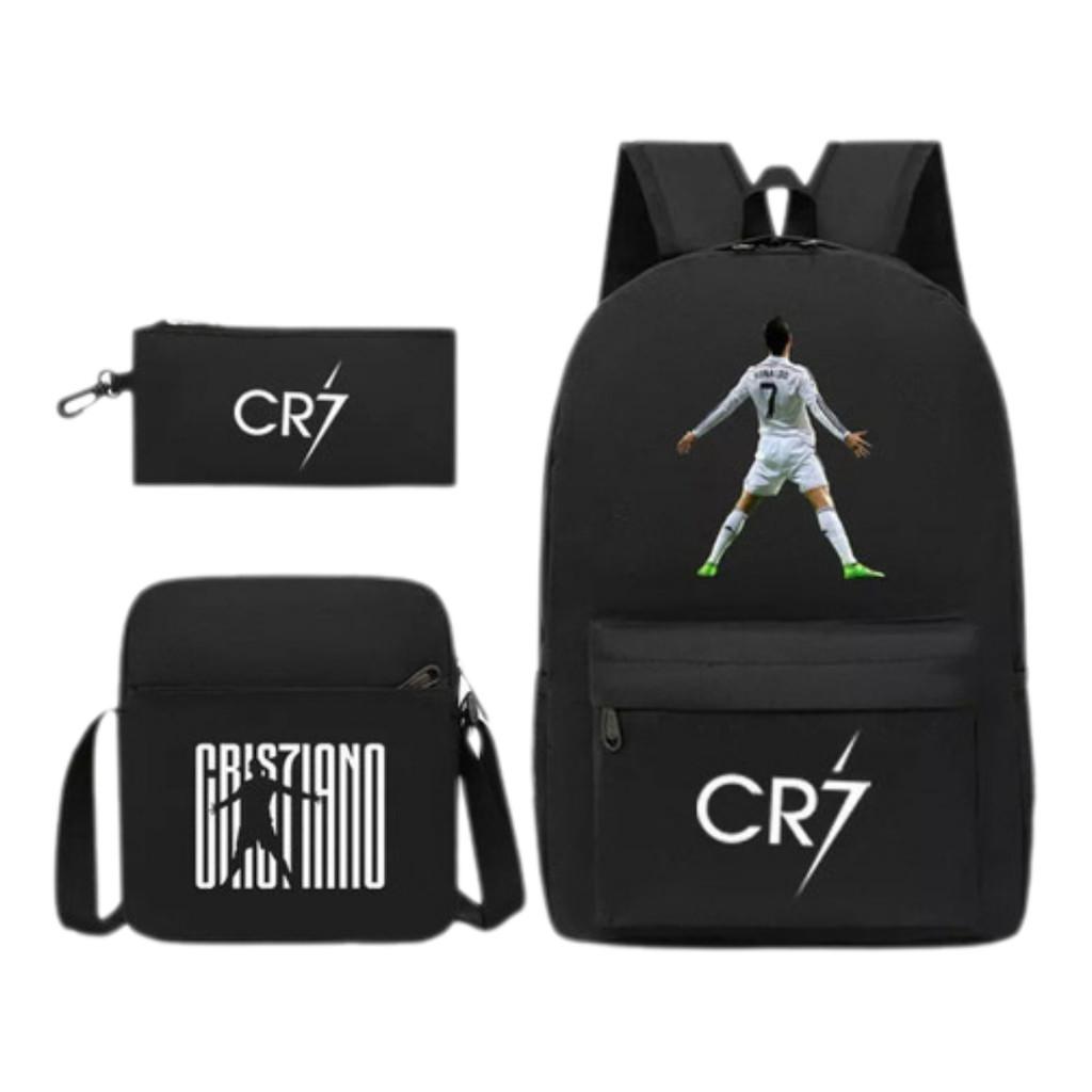 Cr7 Children's Backpack Set With Breathable Comfortable Straps And Letter Print