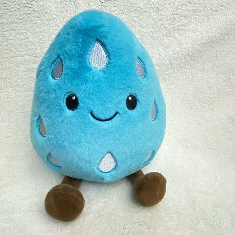 

Weather-Themed Plush Pendant: Tornado, Snowflake & Lightning Doll with Raindrop Bag Charm 12cm Pendant (0.05kg)