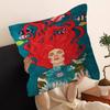 Fashion Abstract Girl Pillow Cover Design cushion Cover decor Holiday Decorati