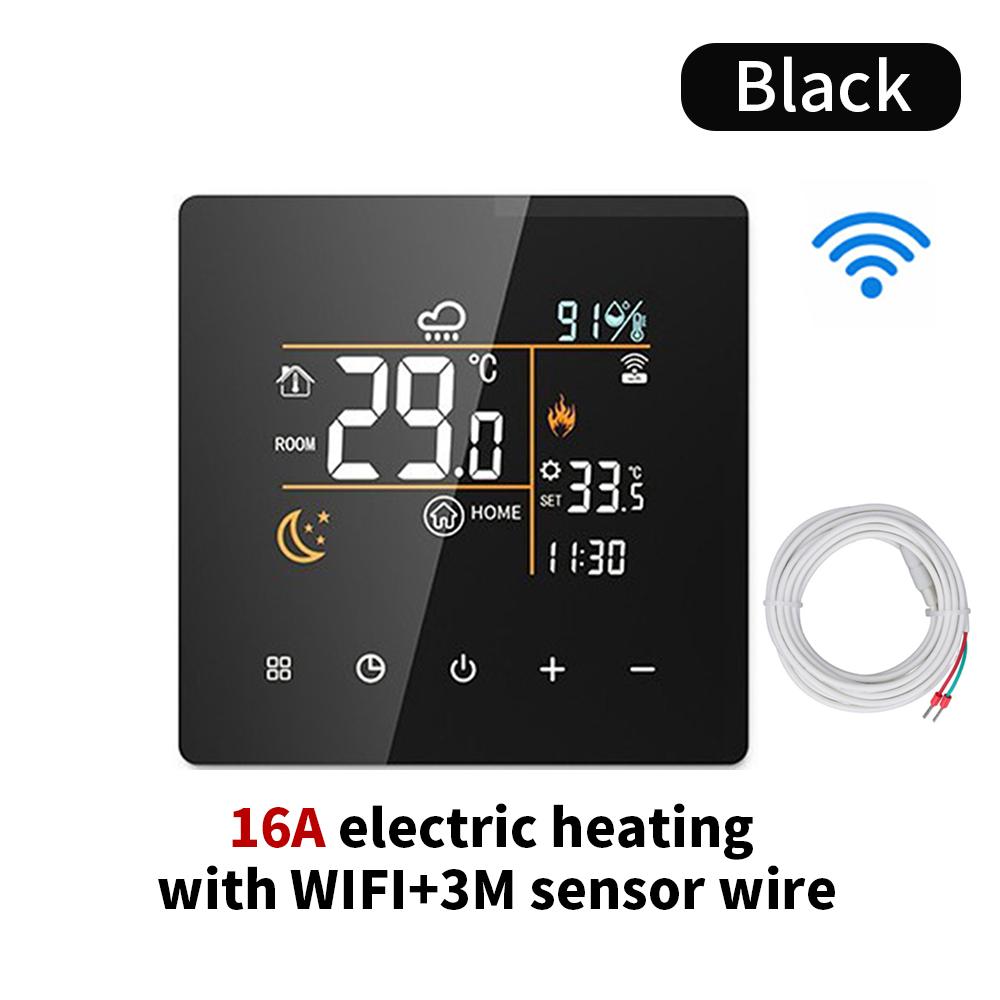 Warm Floor Thermostat Tuya WiFi 3A 16A 25A Electric Gas Boiler Water Heating Temperature Controller Intelligent Accessories