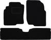 Černé sametové podlahové rohože pro: Minivan Nissan Almera Tino (2000-2006)