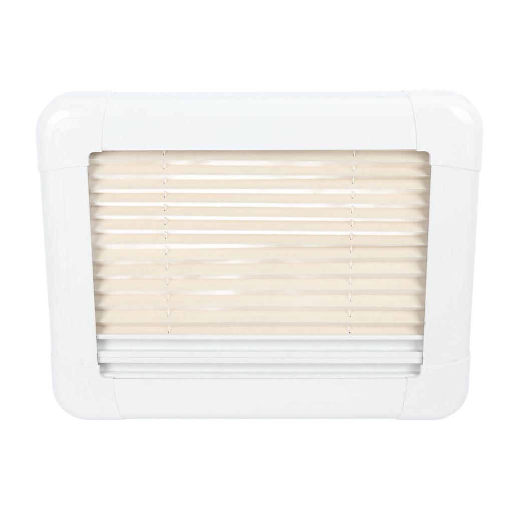 16x12inch RV Push Out Window Tempered Glass UV Protection Opening Window with Mesh Sun Curtain for Caravans Campers