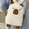 Korean Style Capybara School Bag Large Capacity Cartoon Students Book Bag  Outdoor