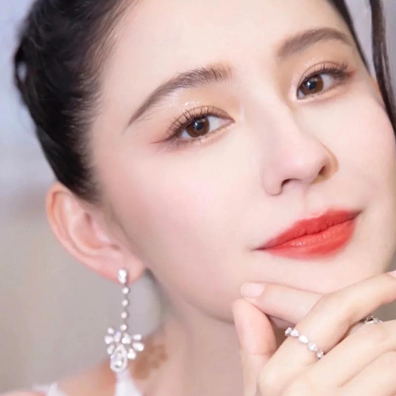 Crown Water Drop Tassel Earrings Light Luxury High-end Earrings Long Elegant Earrings