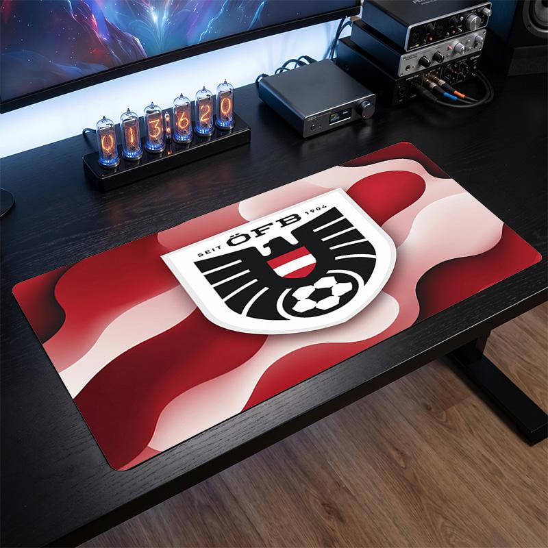 Austria Football Crest Mouse Pad, Extended Non Slip Rubber Desk Mat for Gaming Office Laptop Fan Gift