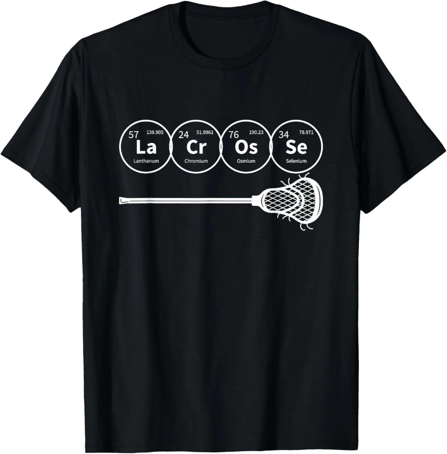 

Lacrosse Periodic Table of Elements Chemistry Gift T-Shirt S