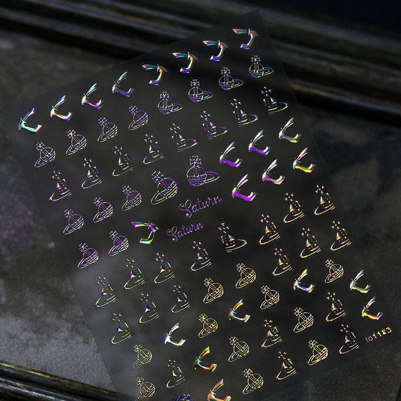 

Gilding Laser Silver Hot Manicure Stickers for the Queen Mother Laser Silver 1183