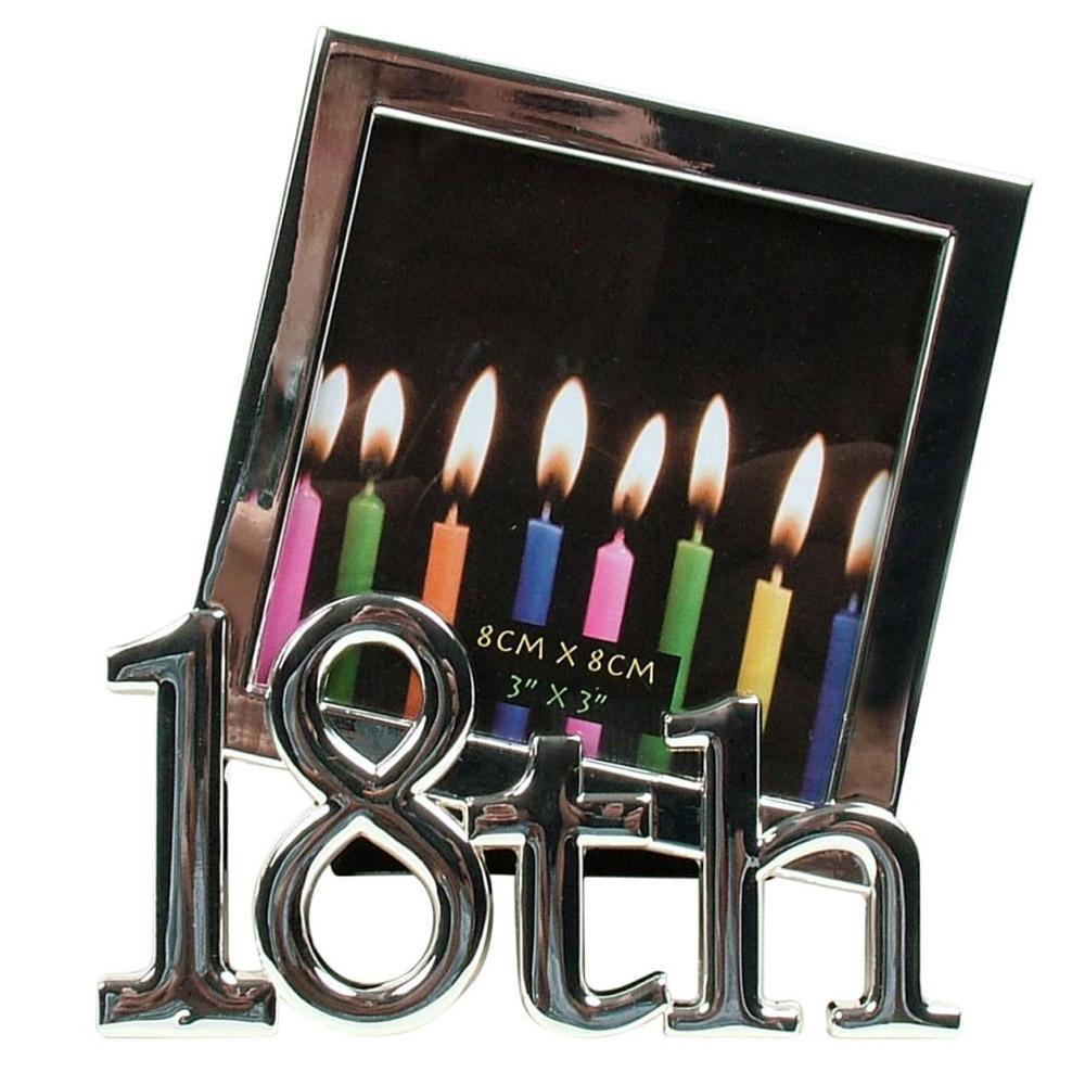 Dakota 18th Birthday Candles Frame (Silver)